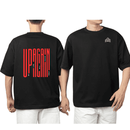 Black faceless up again golden merch